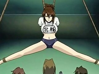 A Large Group Engages In Intense Sexual Stimulation With A Submissive Anime Character In A Pornographic Video