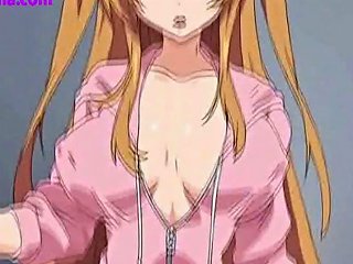 Anime Girl With Big Breasts Receives Deep Penetration From A Large Penis In Anime Porn Videos